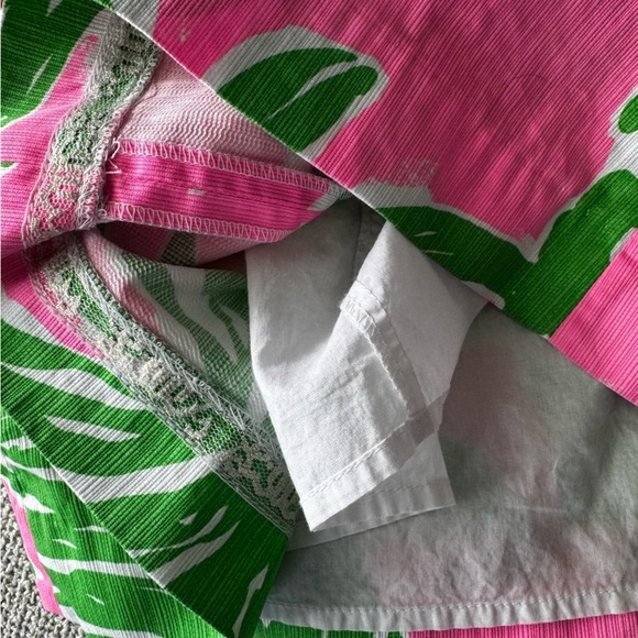 Lilly Pulitzer Pink and Green Pineapple Mini Skirt - Picture 5 of 9